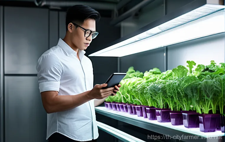 도시농업 기술 개발 동향 - **Prompt 1: Urban Hydroponic Oasis with a Young Woman**
    "A bright, cheerful photo of a young Tha...