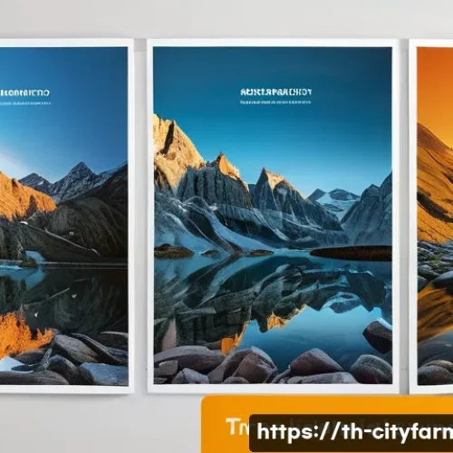 도시농업 도시환경과의 조화 - Here are three detailed image prompts for generation, based on the provided text, adhering to all sp...